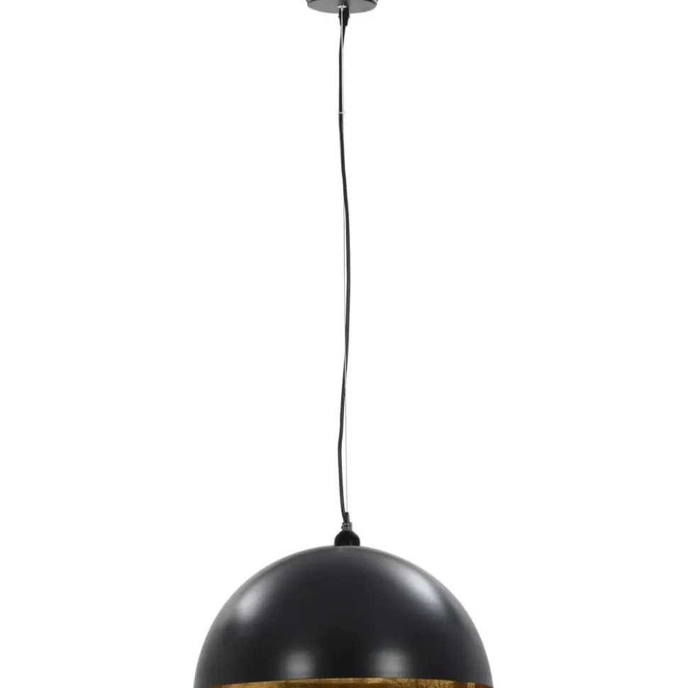 Kattovalaisimet 2kpl musta & kulta puolipallomainen 50cm e27