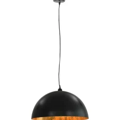 Kattovalaisimet 2kpl musta & kulta puolipallomainen 50cm e27