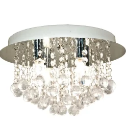 Kattovalaisin Aneta Lighting Teresa IP44 Ø 360x220 mm kromi/kirkas