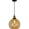 Kattovalaisin Aneta Lighting Beatrice ø 25 cm antikkimessinki/meripihka