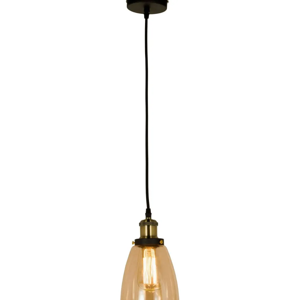 Kattovalaisin Aneta Lighting Becky ø 14 cm antikkimessinki/meripihka