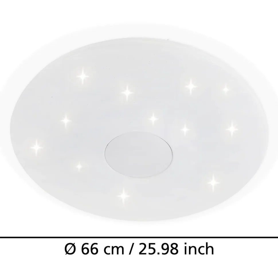 Kattovalaisin Eglo Lanciano Ø66cm 36W LED CCT valkoinen