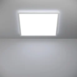 Kattovalaisin Eglo Rovito LED CCT 39x39cm IP44 valkoinen