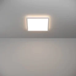 Kattovalaisin Eglo Rovito LED CCT 39x39cm IP44 valkoinen