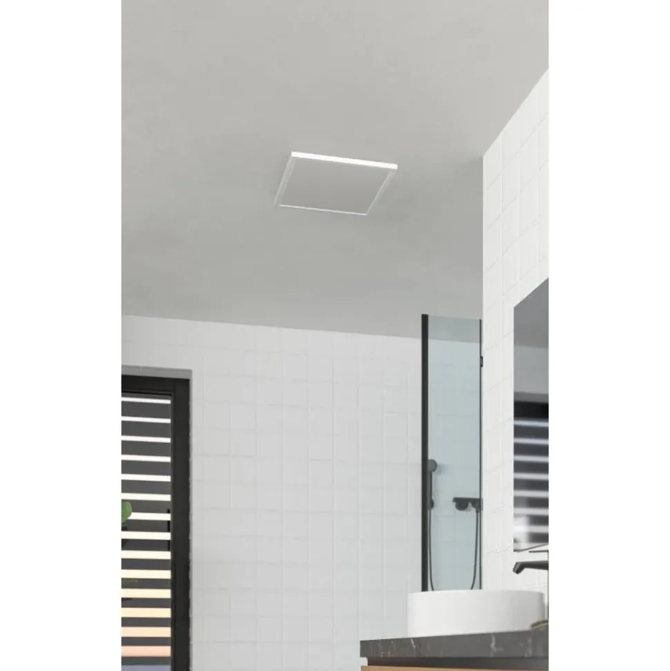 Kattovalaisin Eglo Rovito LED CCT 39x39cm IP44 valkoinen