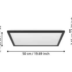 Kattovalaisin Eglo Rovito LED CCT 39x39cm IP44 valkoinen