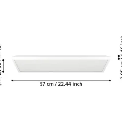 Kattovalaisin Eglo Rovito LED CCT 39x39cm IP44 valkoinen