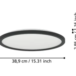 Kattovalaisin Eglo Rovito LED CCT Ø30cm IP44 valkoinen