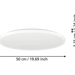 Kattovalaisin Eglo Rovito LED CCT Ø30cm IP44 valkoinen
