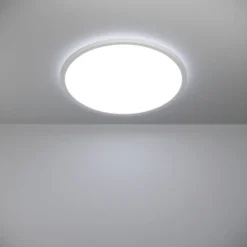 Kattovalaisin Eglo Rovito LED CCT Ø30cm IP44 valkoinen