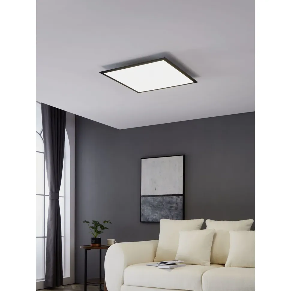 Kattovalaisin Eglo Salobrena 1, 30x30cm, LED, 14W, IP20, musta