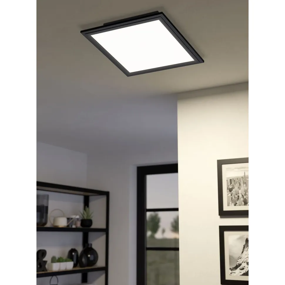 Kattovalaisin Eglo Salobrena 1, 30x30cm, LED, 14W, IP20, musta