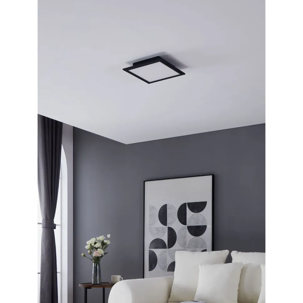 Kattovalaisin Eglo Salobrena 1, 30x30cm, LED, 14W, IP20, musta