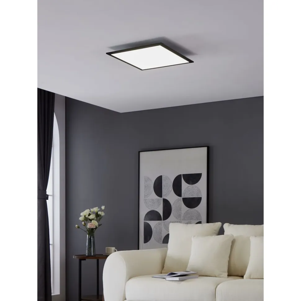 Kattovalaisin Eglo Salobrena 1, 30x30cm, LED, 14W, IP20, musta