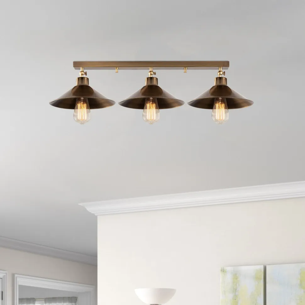 Kattovalaisin Linento Lighting Berceste, messinki, Ø24cm