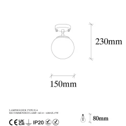 Kattovalaisin Linento Lighting Atmaca 15, messinki