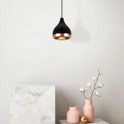Kattovalaisin Linento Lighting Yildo, musta/kupari