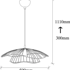 Kattovalaisin Linento Lighting Vilja Ø50 cm musta