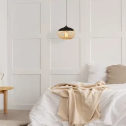 Kattovalaisin Linento Lighting Camini musta/keltainen