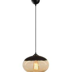 Kattovalaisin Linento Lighting Camini musta/keltainen