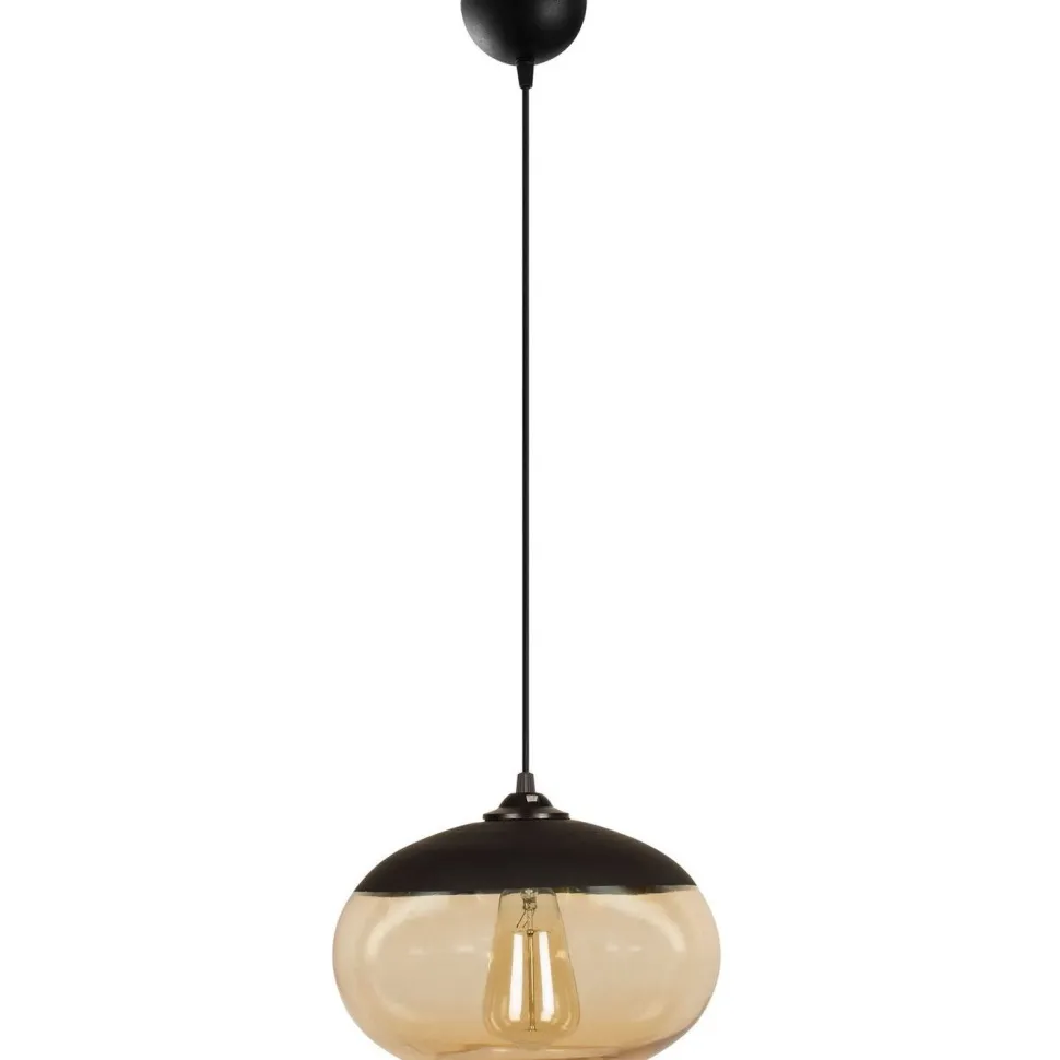 Kattovalaisin Linento Lighting Camini musta/keltainen