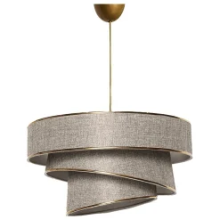 Kattovalaisin Linento Lighting Couper, beige/kulta