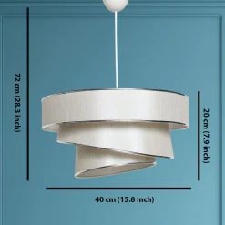 Kattovalaisin Linento Lighting Couper, beige/kulta
