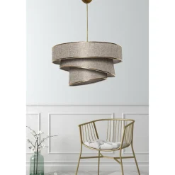 Kattovalaisin Linento Lighting Couper, beige/kulta