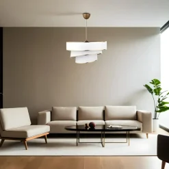 Kattovalaisin Linento Lighting Couper, beige/kulta