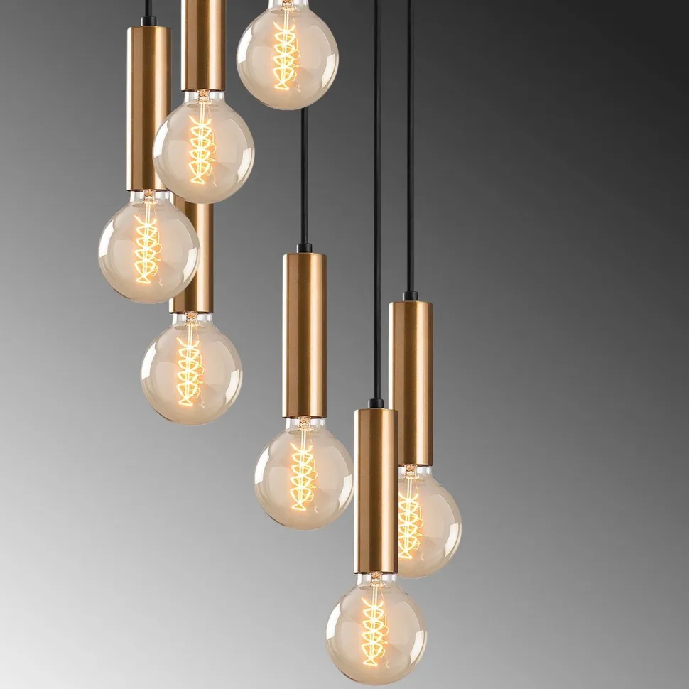 Kattovalaisin Linento Lighting Tempo 7-osainen messinki/musta
