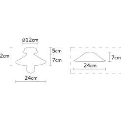 Kattovalaisin Linento Lighting Arcilla Ø24 cm pronssi