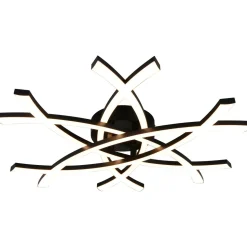 Kattovalaisin Trio Pollock LED 3000K 62x59cm mattamusta