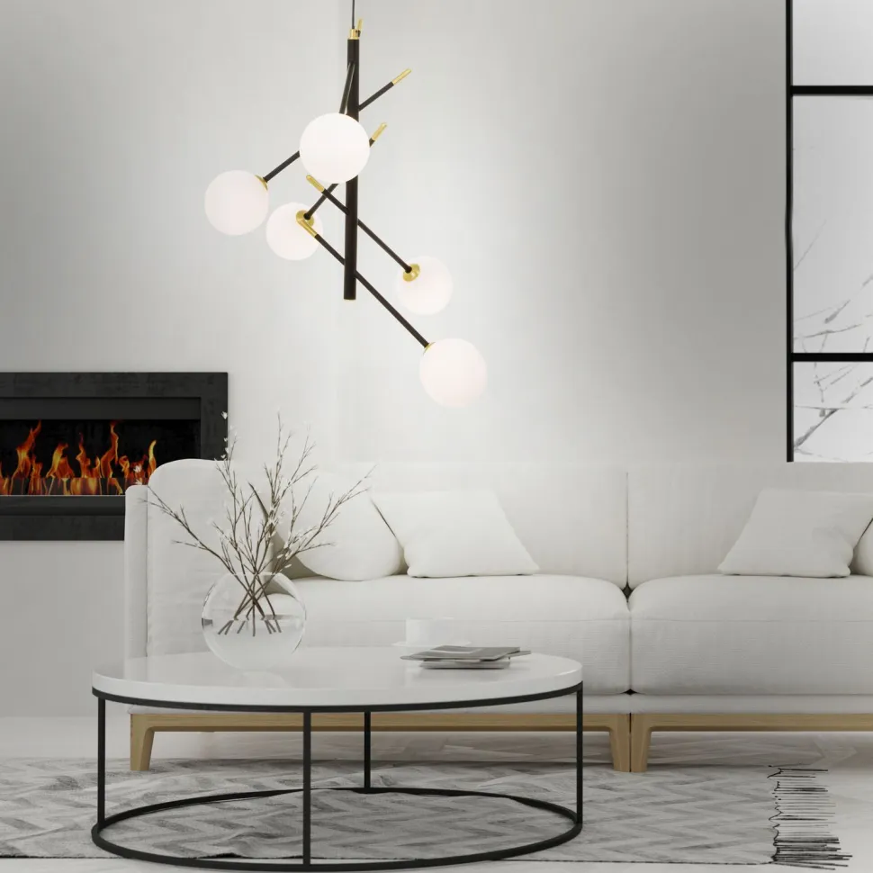 Kattovalaisin Aneta Lighting Akrobat musta/mattamessinki