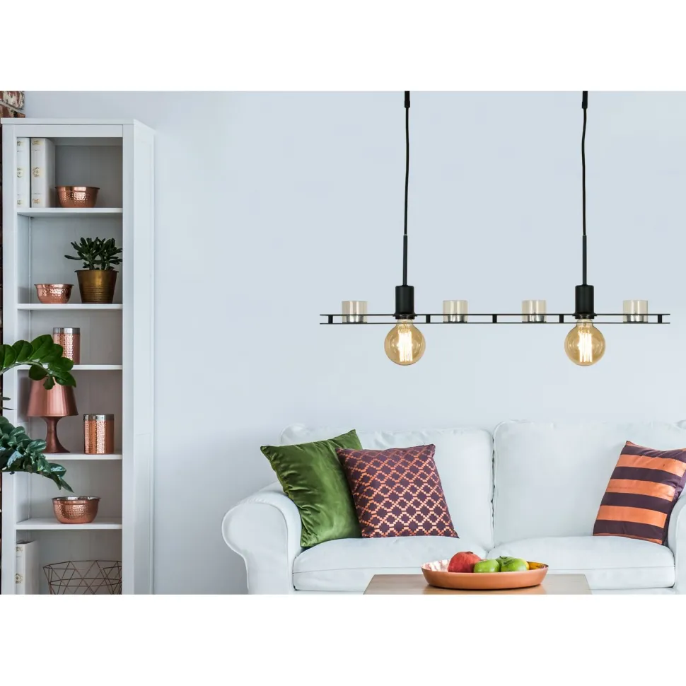 Kattovalaisin Aneta Lighting Bricka 78 musta tuikuilla