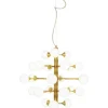 Kattovalaisin Aneta Lighting Cosmos Ø68,5cm 24-osainen mattamessinki