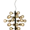 Kattovalaisin Aneta Lighting Cosmos Ø68,5cm 24-osainen musta