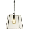 Kattovalaisin Aneta Lighting Diplomat 28x28 cm musta/kirkas