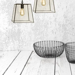 Kattovalaisin Aneta Lighting Diplomat 28x28 cm musta/kirkas