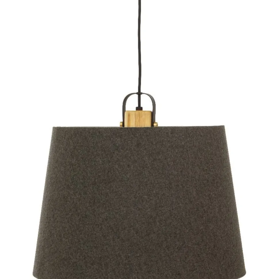 Kattovalaisin Aneta Lighting Geilo Ø45cm musta/harmaa/puu