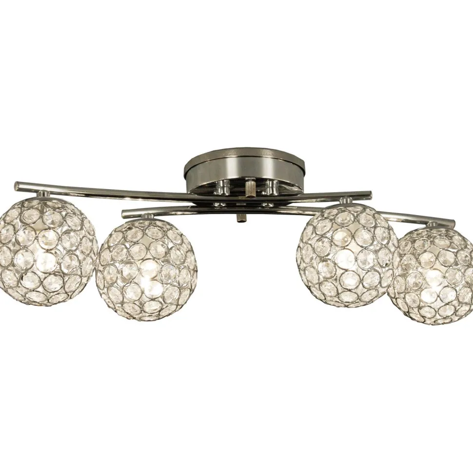 Kattovalaisin Aneta Lighting Julietta 4-osainen IP44 kromi/kirkas