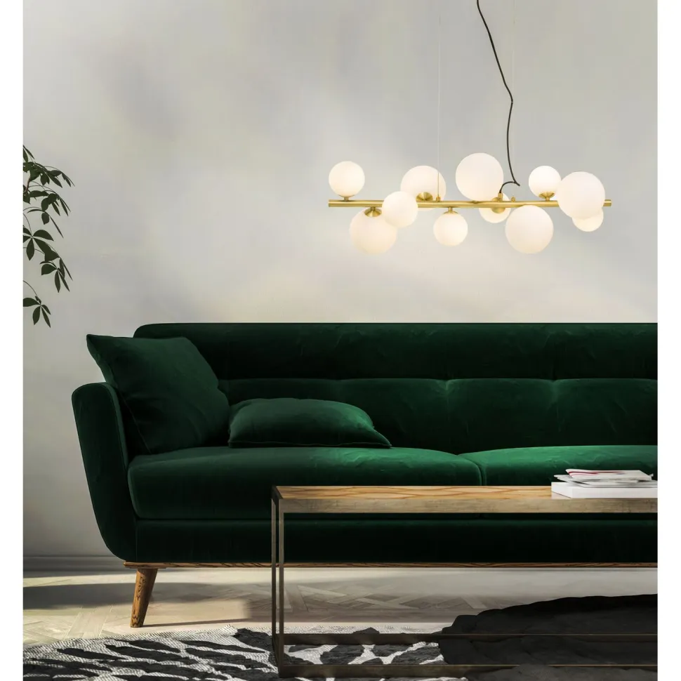 Kattovalaisin Aneta Lighting Molekyl mattamessinki/valkoinen