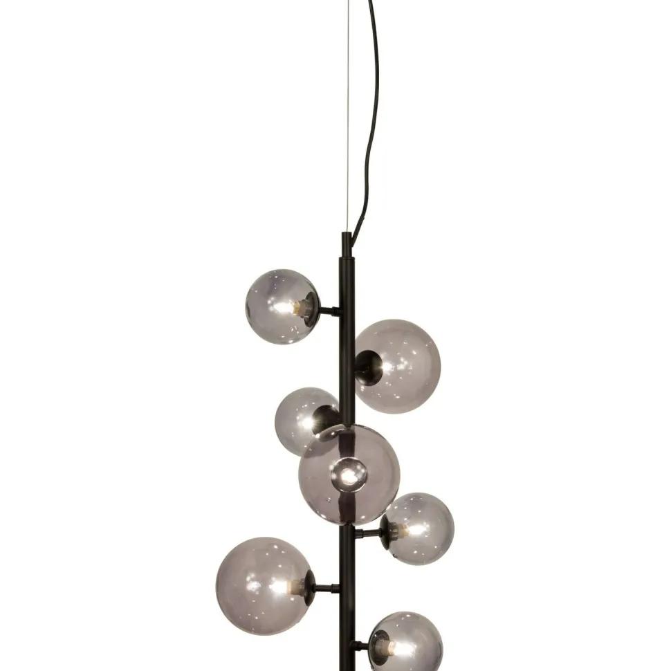 Kattovalaisin Aneta Lighting Molekyl 7-osainen musta/savunharmaa