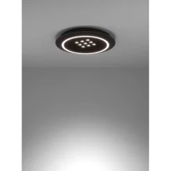 Kattovalaisin Eglo Balazote LED CCT Ø38cm musta