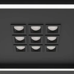 Kattovalaisin Eglo Balazote LED CCT 36x36cm musta