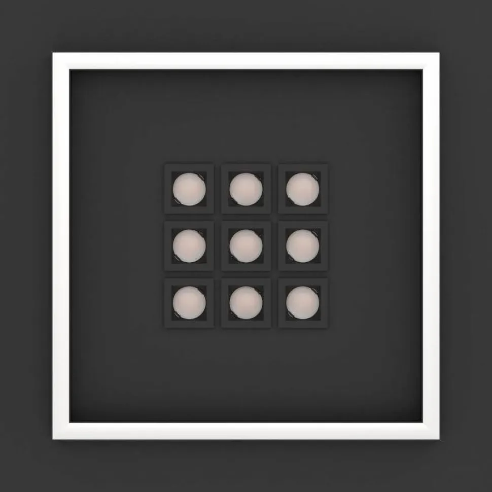 Kattovalaisin Eglo Balazote LED CCT 36x36cm musta