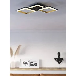Kattovalaisin Eglo Calliera LED 59.5x31cm musta/messinki