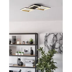 Kattovalaisin Eglo Calliera LED 59.5x31cm musta/messinki