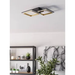 Kattovalaisin Eglo Calliera LED 52.5x31cm musta/messinki