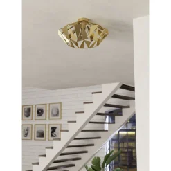Kattovalaisin Eglo Carlton, Ø47cm, E27, 60W, IP20, kulta