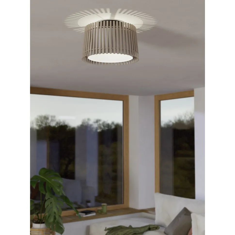 Kattovalaisin Eglo Fattoria, Ø38cm, E27, 25W, IP20, puu